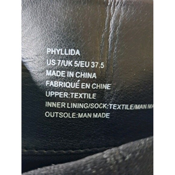 JustFab Phyllida Flat Black Over the Knee Lace Up Boots Women's Size 7 NEW NIB - Picture 7 of 10